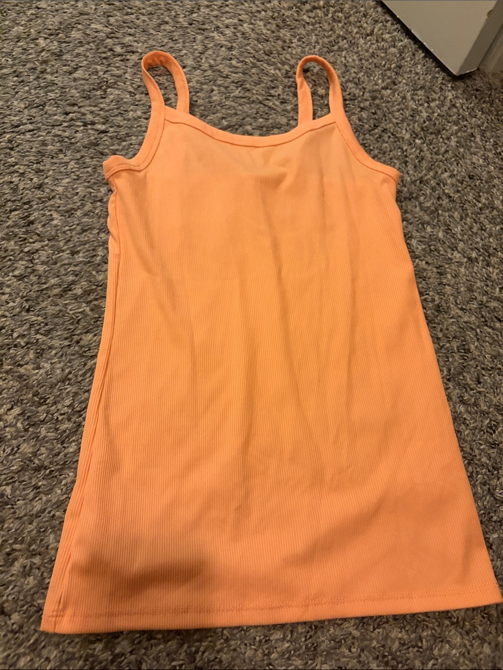 Ross Sportswear Orange Ribbed Camisole Tank